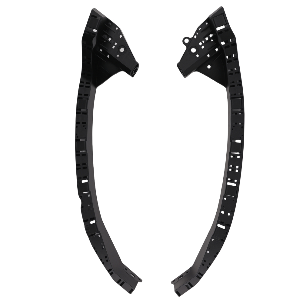 4PC Headlight Brackets Front Hold Mount Retainer compatible for Acura TSX2009-2014 Black